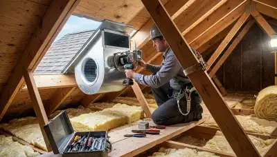 Attic fan installation and repair by On Call Electrical in Bloomington, Indiana homes
