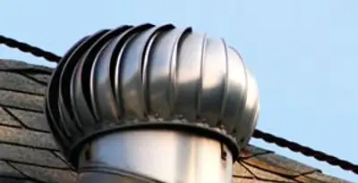 attic fan installation services with professionally installed roof ventilation unit in Bloomington, IN