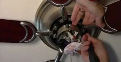 Ceiling fan installation with electrical wiring and mounting by professional electrician in Bloomington, IN