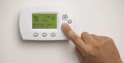 Digital thermostat installation with precise temperature programming in Bloomington, IN