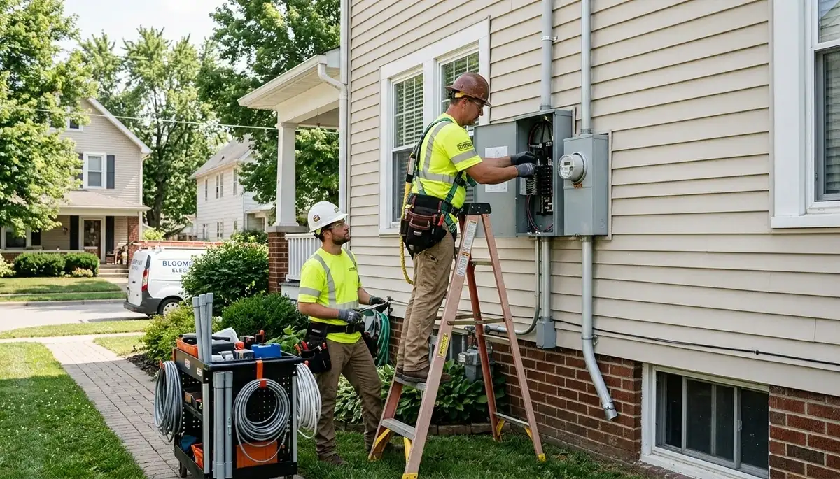 Professional electrician serving Bloomington, Indiana homes and businesses