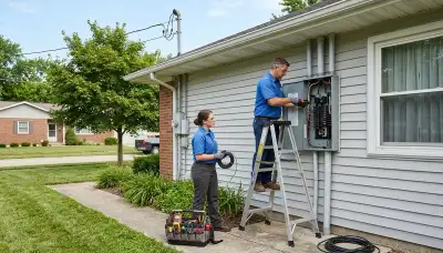 Professional electrician providing electrical services in Bloomington, Indiana