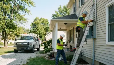 Electrician providing residential and commercial electrical services in Bloomington, Indiana