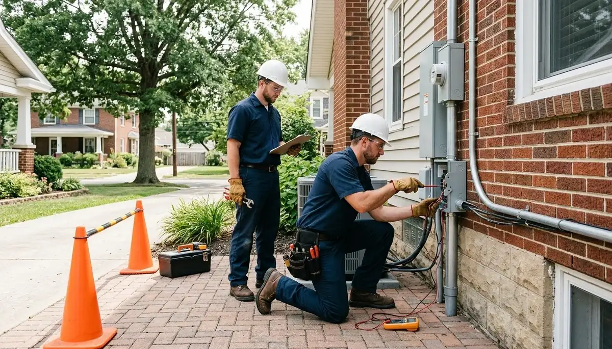 Professional electrician providing electrical services in Bloomington, Indiana