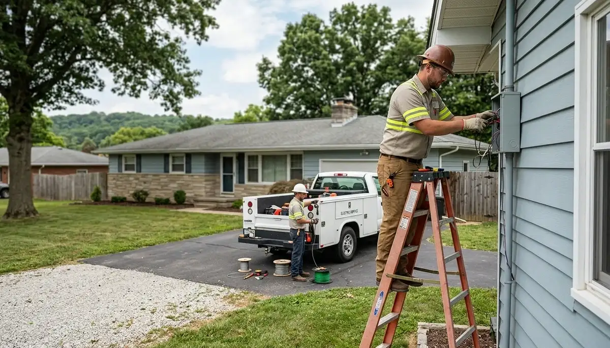 Professional electrician serving residential and commercial customers in Bloomington, Indiana