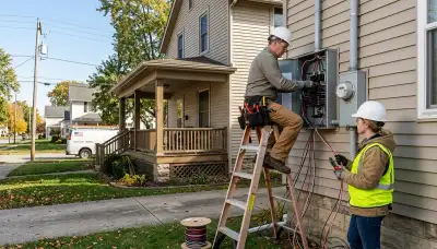 Electrician providing residential and commercial electrical services in Bloomington, Indiana