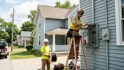 Electrician providing professional electrical services in Bloomington, Indiana