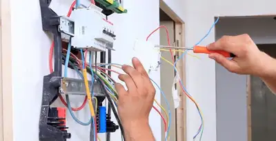 electrician services performing residential electrical panel wiring in Bloomington, IN