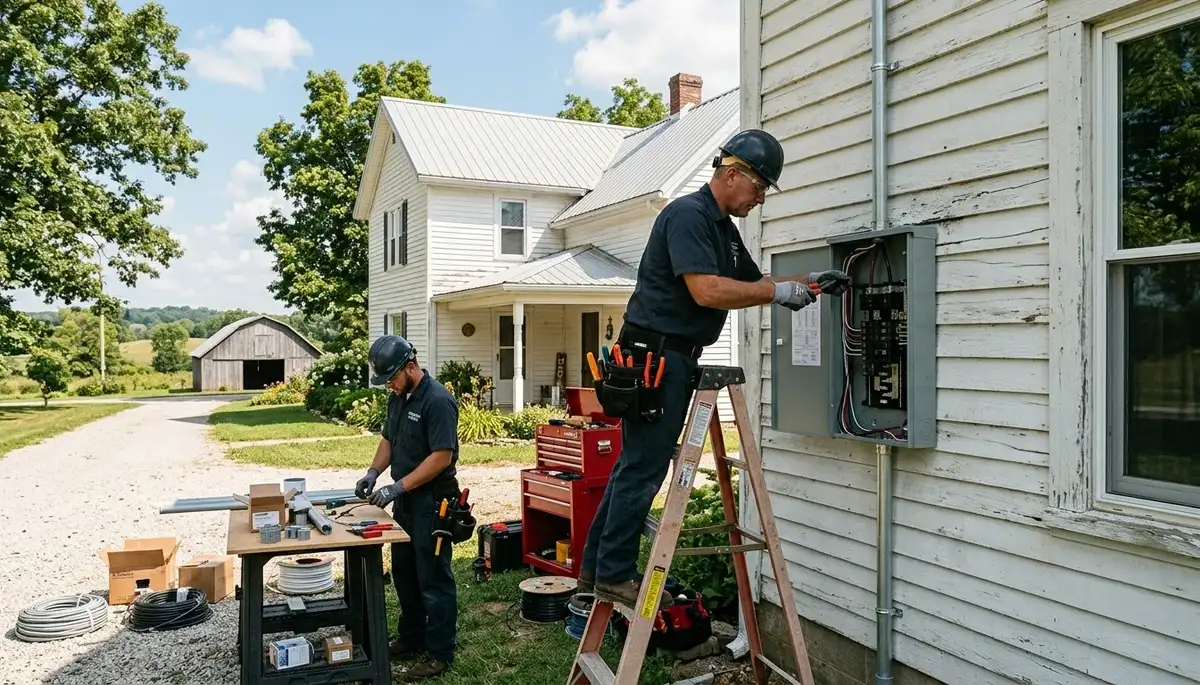 Electrician services in Bloomington, IN by a professional electrical contractor