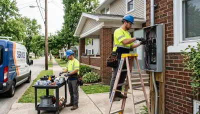 Electrician providing residential electrical services in Bloomington, IN