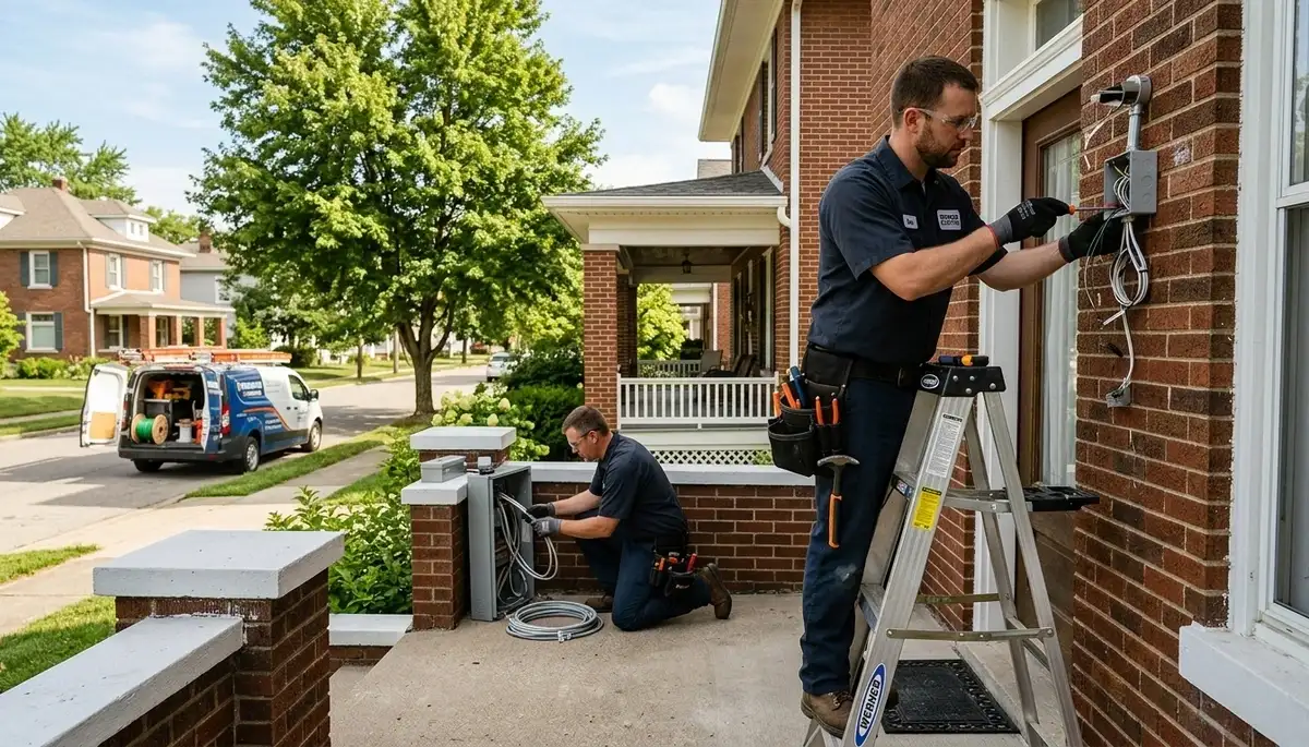 Electrician serving homes and businesses in Bloomington, Indiana