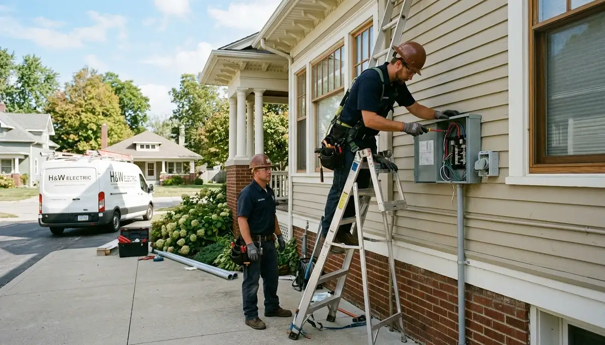 Electrician services in Bloomington, Indiana by professional local electrical contractors