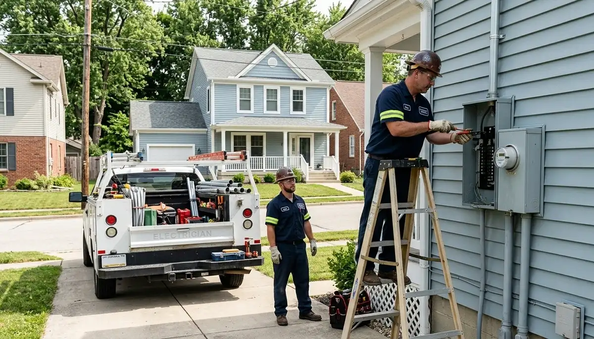 Electrician services in Bloomington, Indiana by a professional electrical contractor