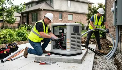 Home generator installation by On Call Electrical in Bloomington, Indiana