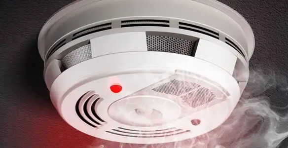 Installed smoke detector providing reliable fire detection in Bloomington, IN
