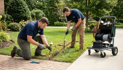 Landscape lighting installation for a Bloomington, IN home by On Call Electrical
