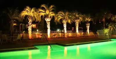 landscape lighting installation services illuminating outdoor recreational areas in Bloomington, IN