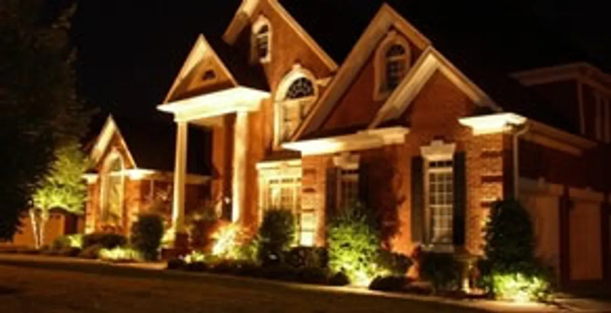 landscape lighting installation services enhancing residential exterior lighting in Bloomington, IN