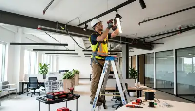 Bloomington, IN electrician providing residential lighting installation services in older homes