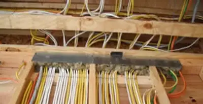 new construction wiring services with organized electrical rough-in performed by licensed electricians in Bloomington, IN
