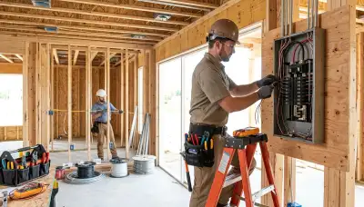 New construction electrical wiring service by On Call Electrical in Bloomington, Indiana