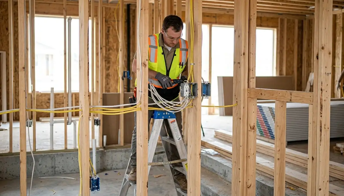 New construction wiring services by On Call Electrical in Bloomington, Indiana