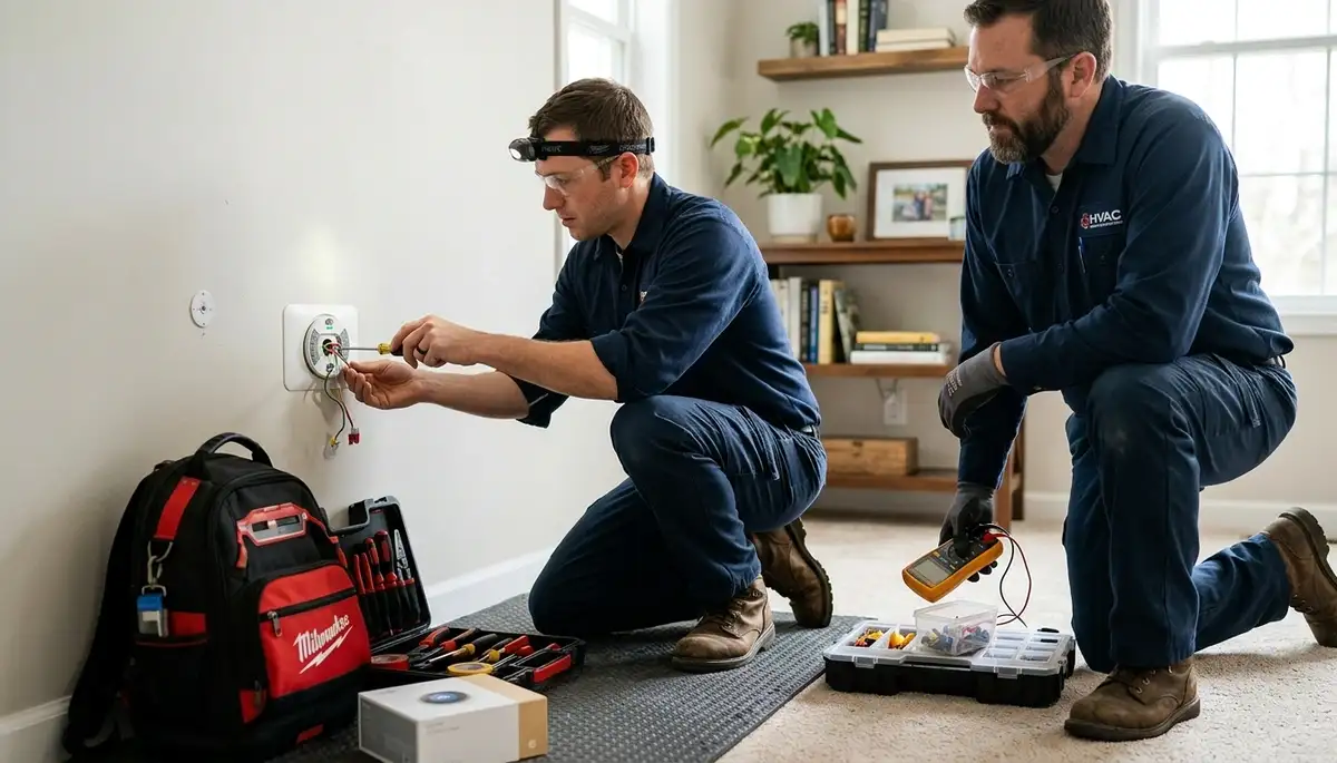 Thermostat installation service by On Call Electrical in Bloomington, Indiana