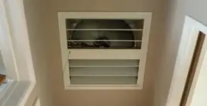 whole house fan installation services with ceiling-mounted ventilation system in Bloomington, IN